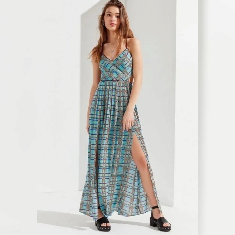 Urban Gia Lace-Up Maxi Dress